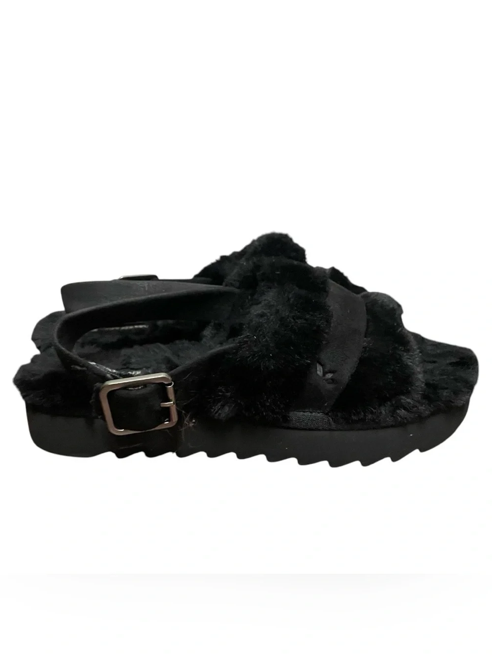 koolaburra by ugg fuzz’d out sandal black